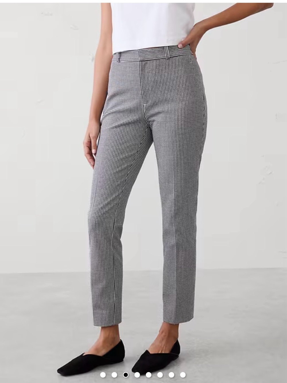 Banana Republic Sloan Black & White Plaid, Tapered Leg pants